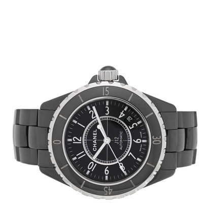 Chanel Stainless Steel Ceramic 38mm J12 Automatic Watch Black 2 of 4