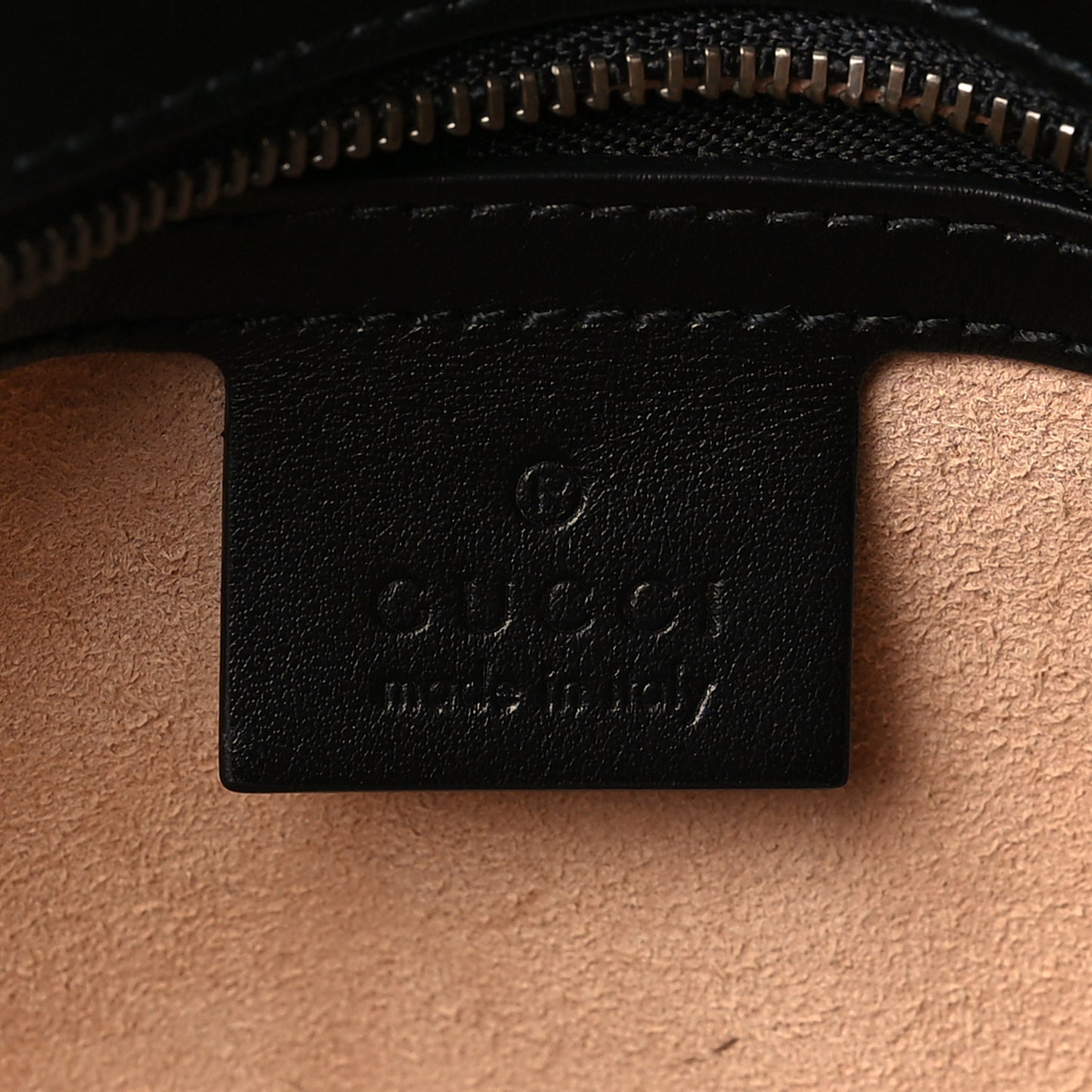 Calfskin Matelasse Small GG Marmont Shoulder Bag Black