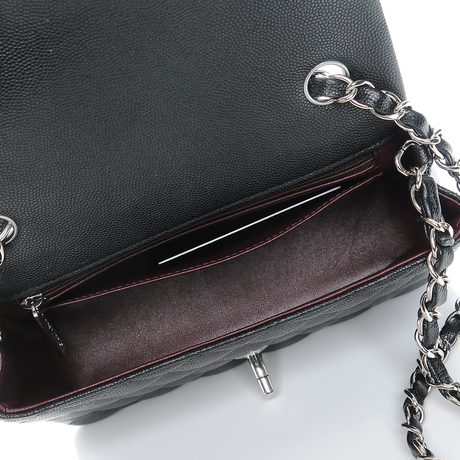 Chanel Caviar Quilted Mini Rectangular Flap Black 5 of 8