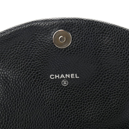 Chanel Caviar Half Moon Wallet On Chain WOC Black 10 of 10