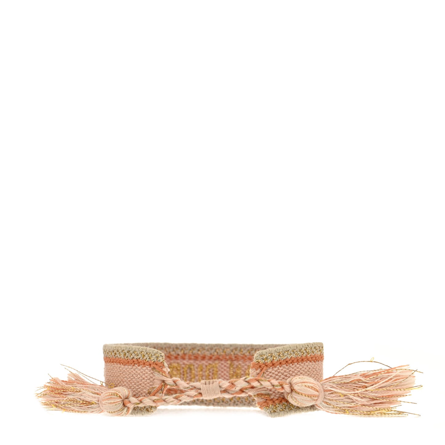 Woven Cotton J'Adior Friendship Bracelet Nude Multicolor