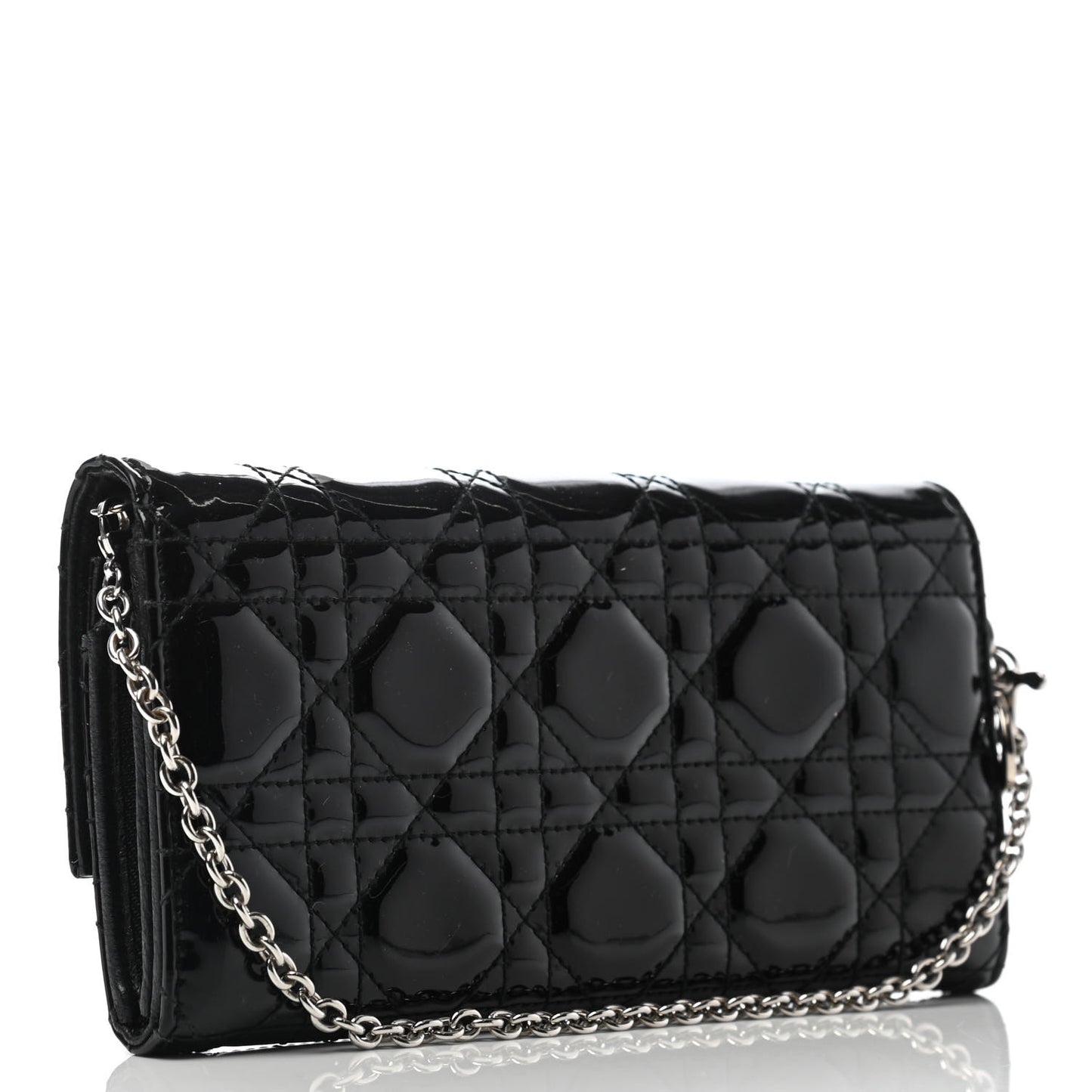 Patent Cannage Rendez-vous Chain Wallet Black