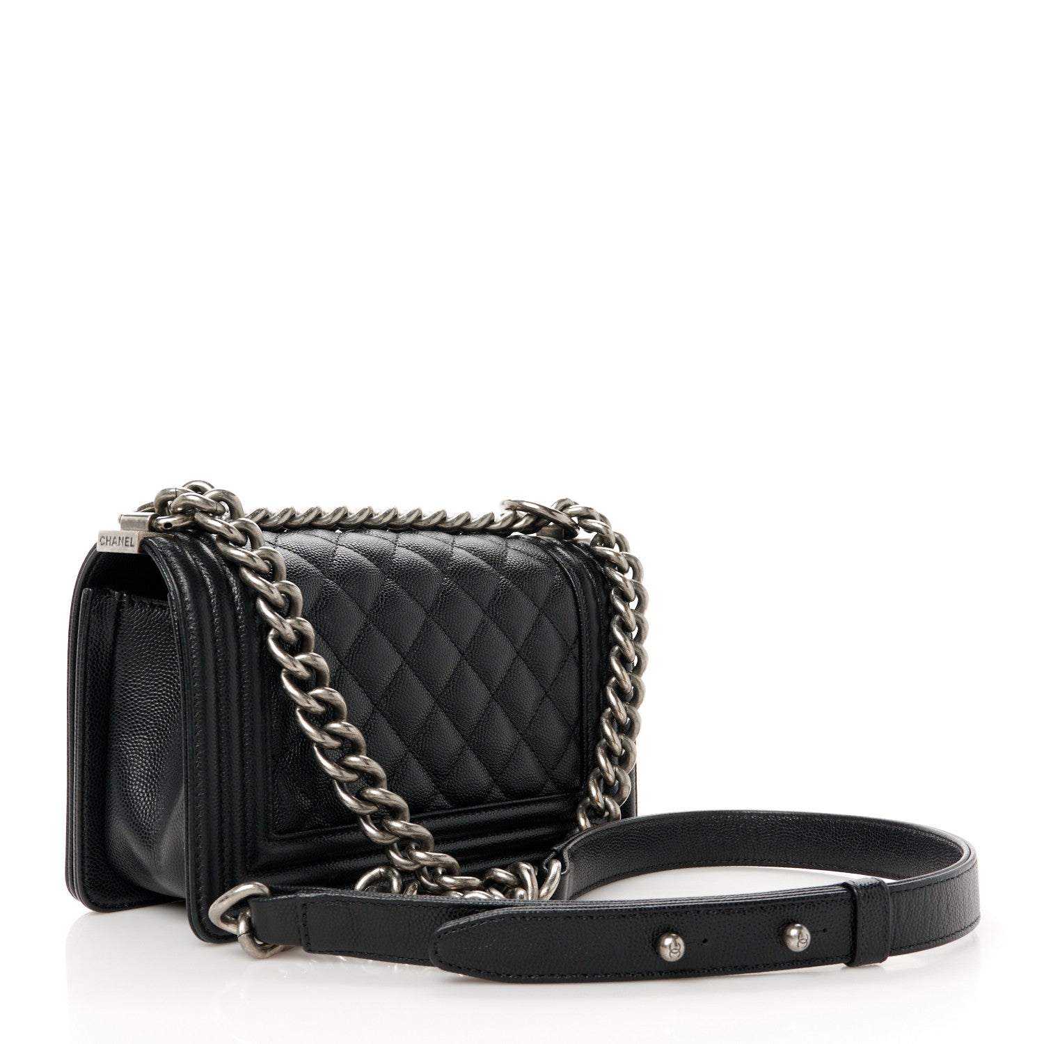 Chanel Lambskin Quilted Small Boy Flap Black 3 of 11