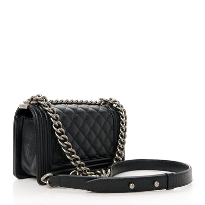 Chanel Lambskin Quilted Small Boy Flap Black 3 of 11