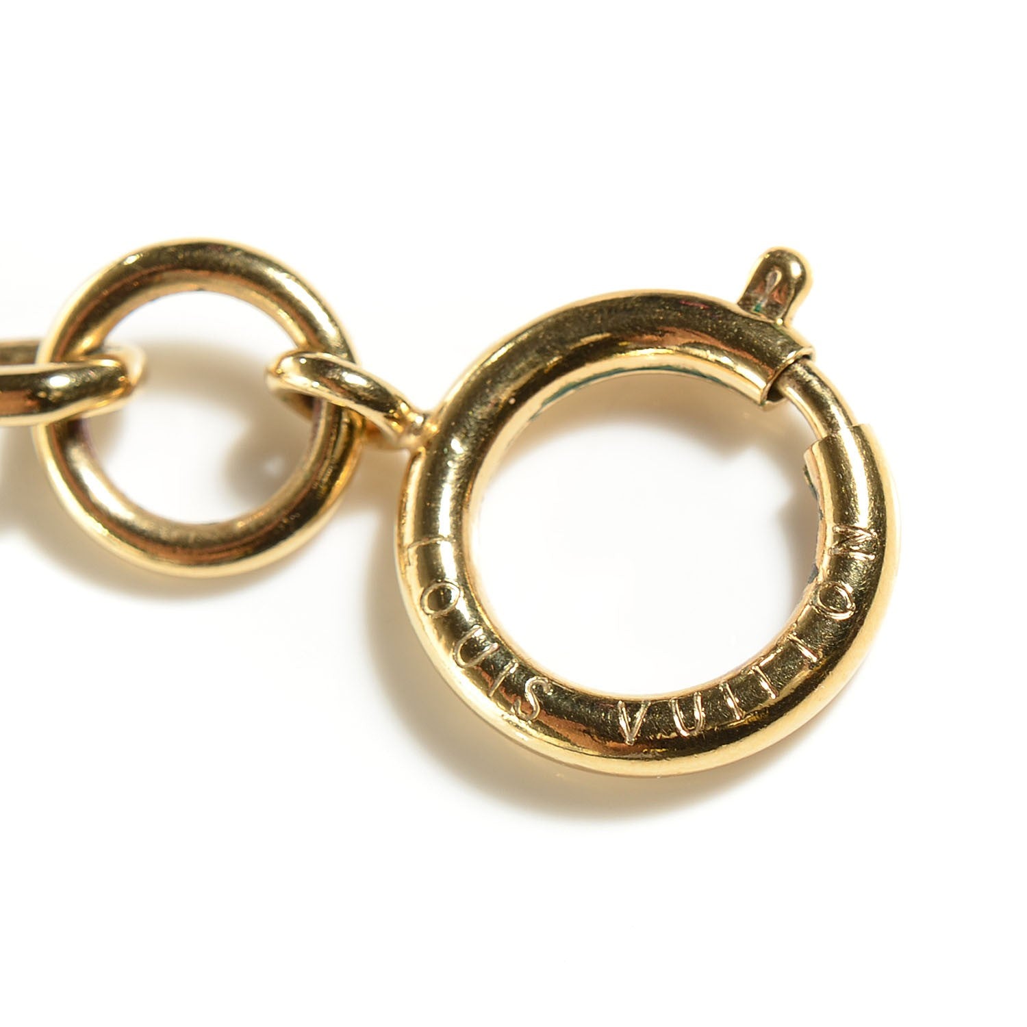 Louis Vuitton Collier Vegas Chain Necklace Gold 3 of 5