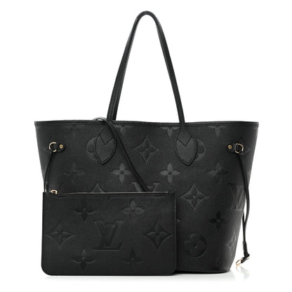 Louis Vuitton Empreinte Monogram Giant Neverfull MM Black 1 of 13