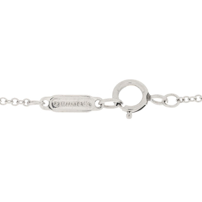 Tiffany Platinum Diamond Metro Heart Pendant Necklace 3 of 3