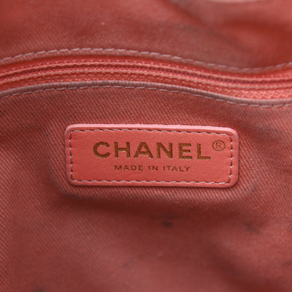 Chanel Mixed Fibers Striped Deauville Drawstring Bag Pink 7 of 10