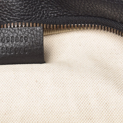 Gucci Grained Calfskin Logo Belt Bag Black 7 of 9