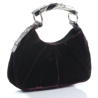 Saint Laurent Velvet Mombasa Small Purple 3 of 7