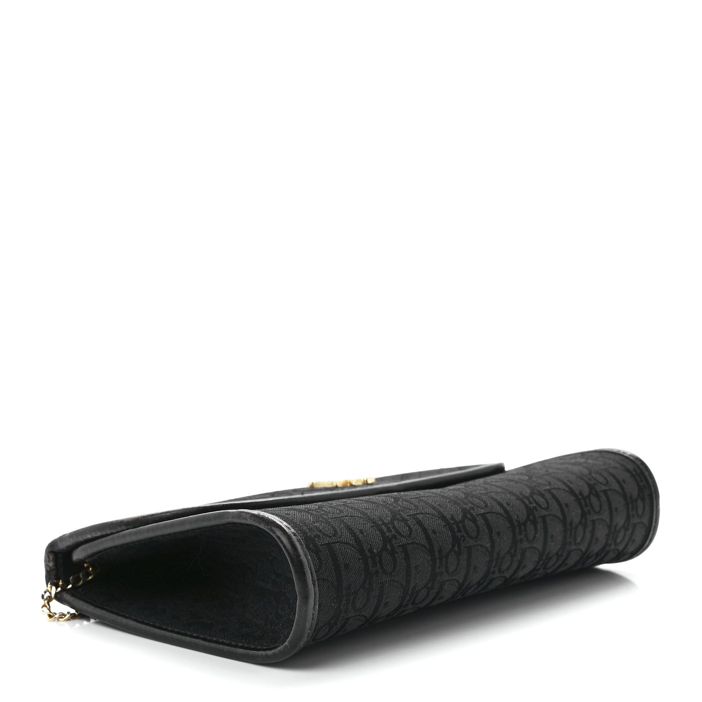 Monogram Chain Flap Black