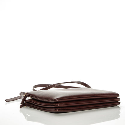 Celine Lambskin Large Trio Crossbody Bag Burgundy 4 of 6