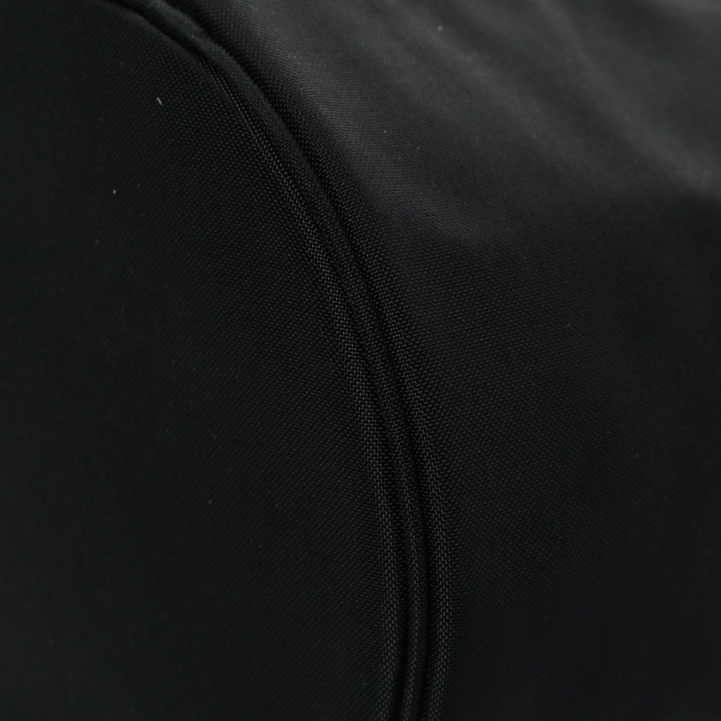 Recycled Sport Nylon Logo Embroidered Wheel Drawstring Bucket Bag Black White