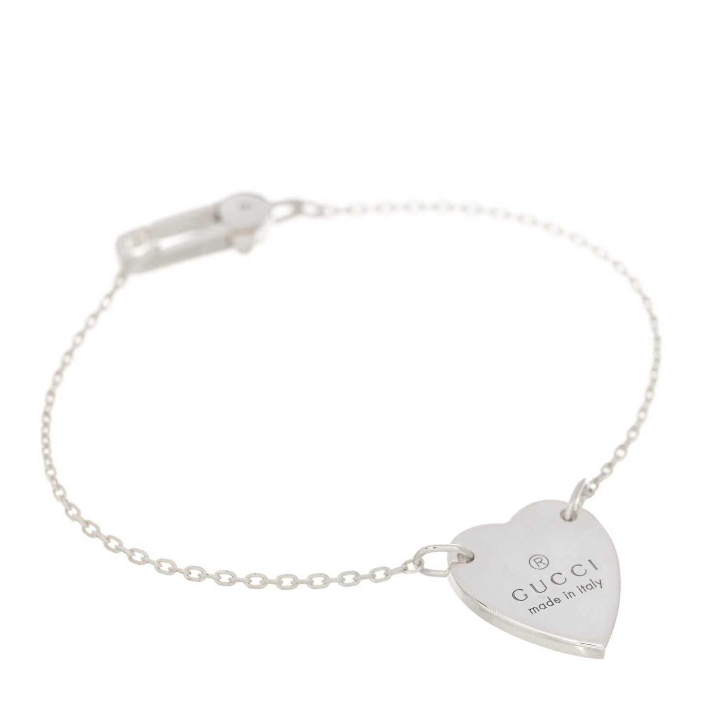 Sterling Silver Trademark Heart Bracelet