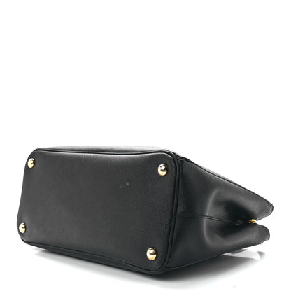 Prada Saffiano Small Galleria Double Zip Tote Black 9 of 11