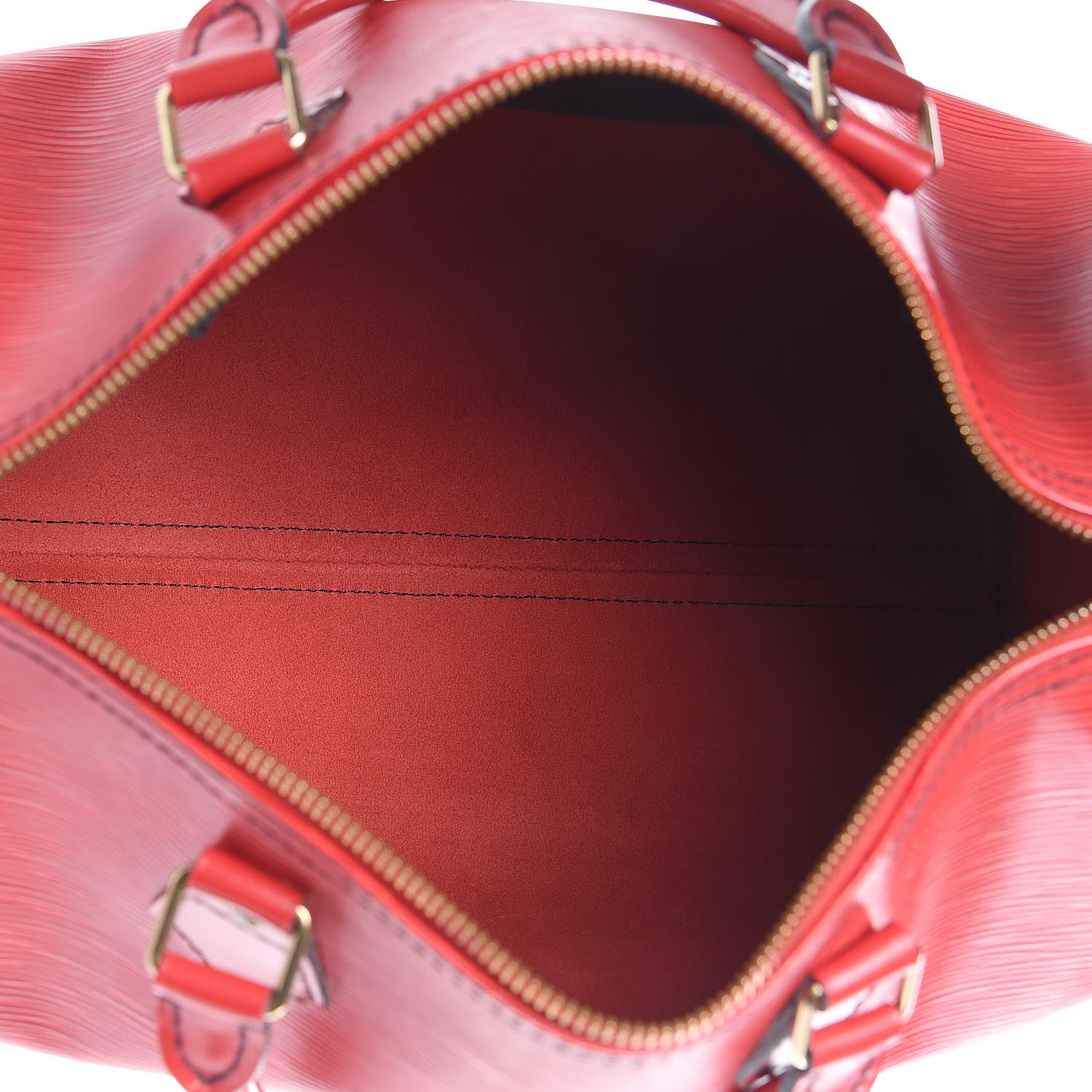 Louis Vuitton Epi Speedy 30 Castillan Red 5 of 15