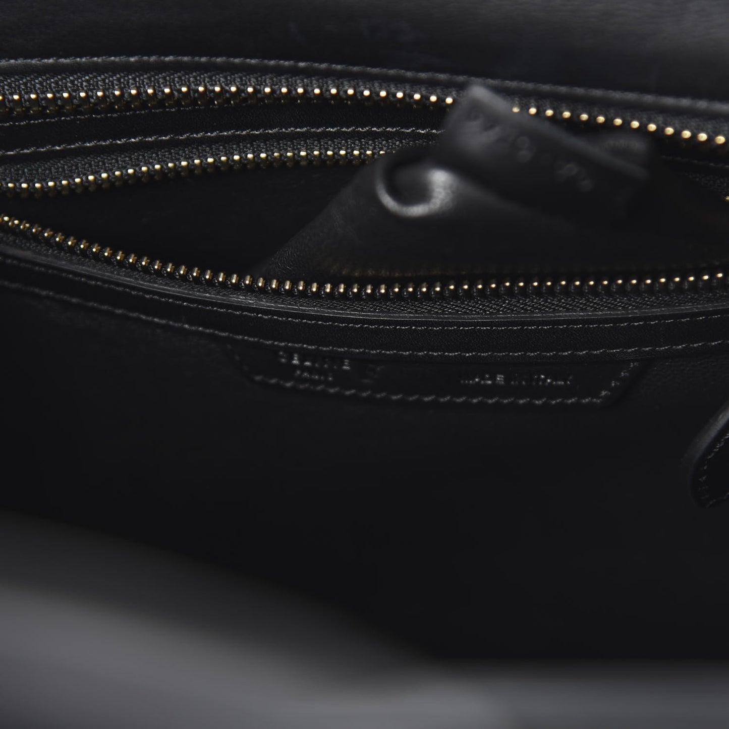 Felt Smooth Calfskin Micro Tri-Color Luggage Khaki