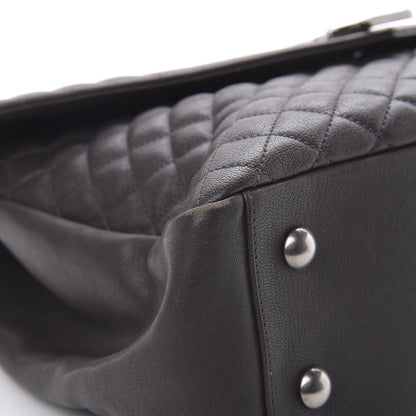 Saint Laurent Sheepskin Tri-quilt Monogram Large College Satchel Asphalt 9 of 18