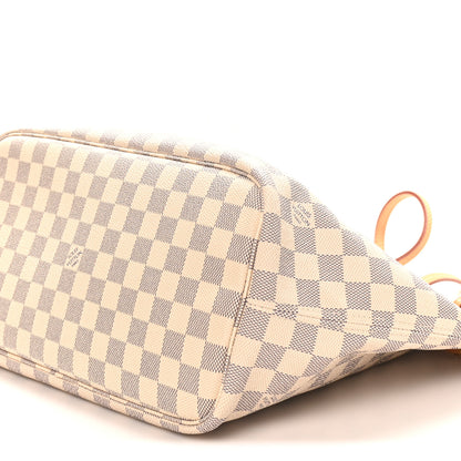 Louis Vuitton Damier Azur Neo Neverfull MM Rose Ballerine 10 of 10
