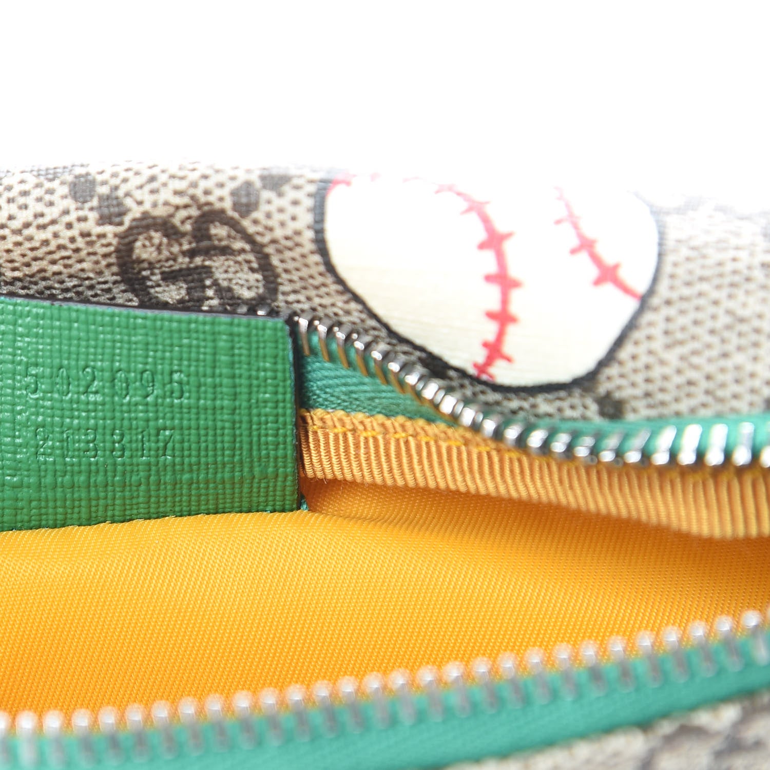 Gucci GG Supreme Monogram Baseballs Web Childrens Belt Bag 7 of 10