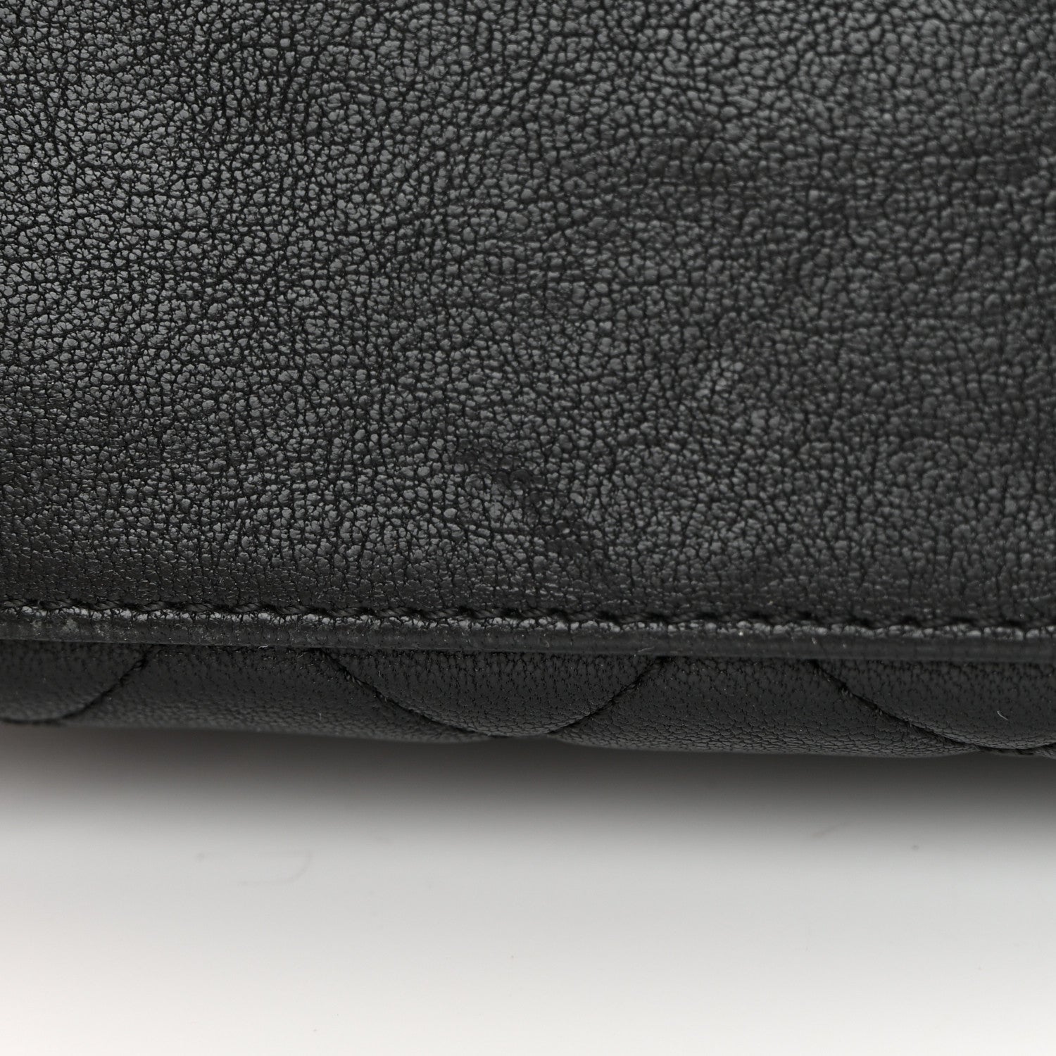 Chanel Shiny Sheepskin Quilted Mini Trapezio Flap Black 13 of 16