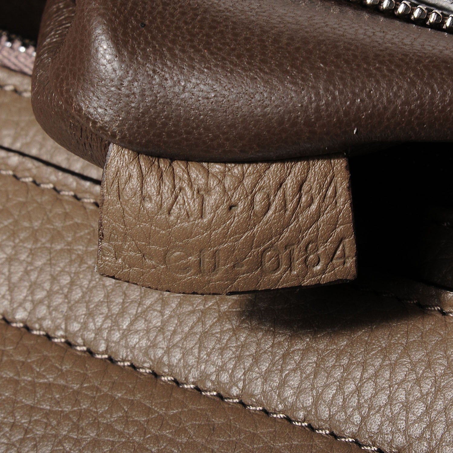Celine Drummed Calfskin Suede Small Trapeze Dune 8 of 9