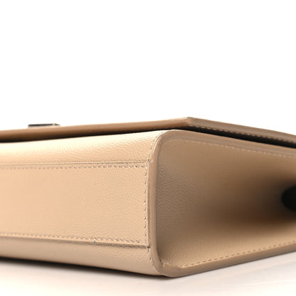 Saint Laurent Grain De Poudre Medium Monogram Kate Satchel Nude Powder 9 of 10