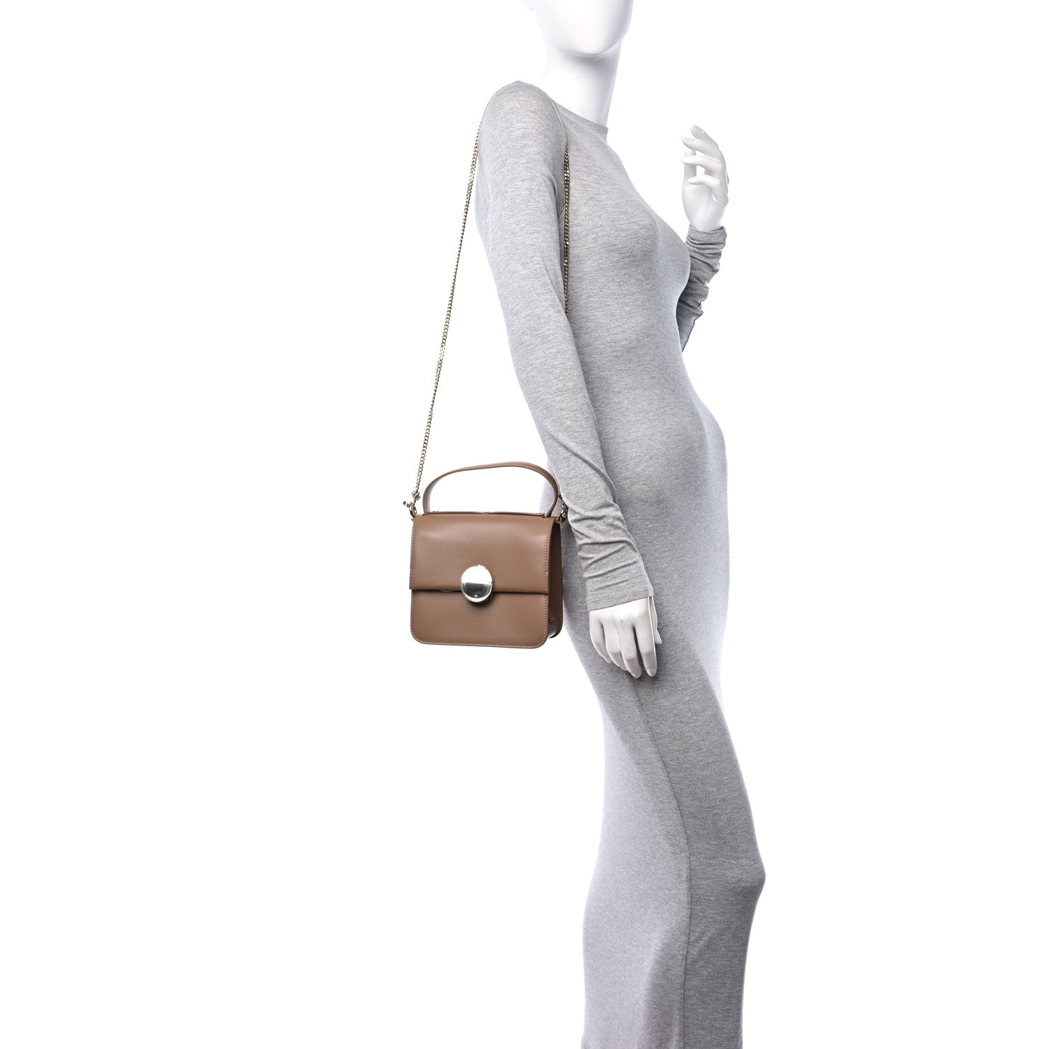 Chloe Box Calfskin Small Penelope Top Handle Bag Desert Beige 2 of 11