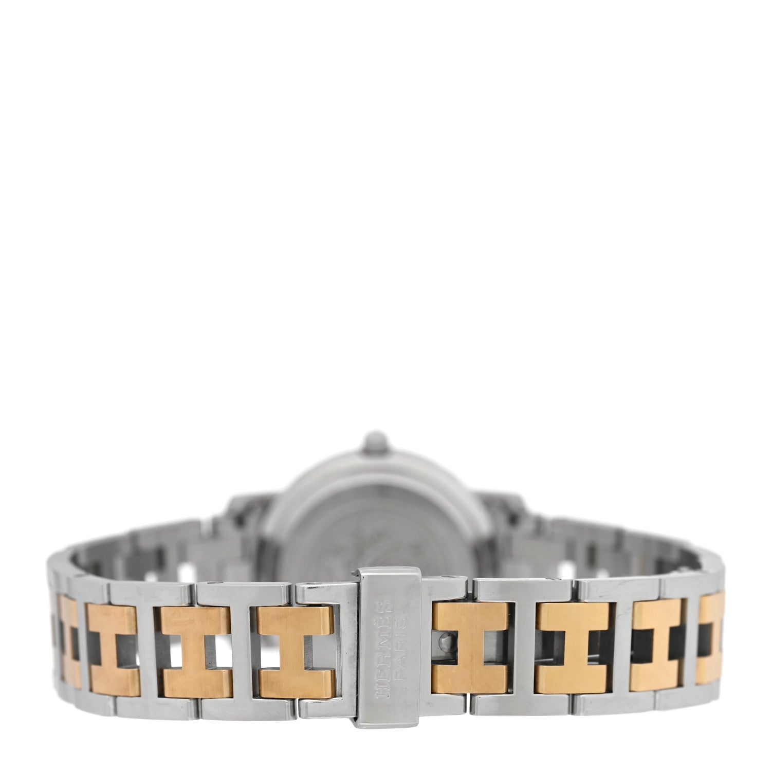 Hermes Stainless Steel 24mm Clipper Quartz Watch Gold 3 of 4