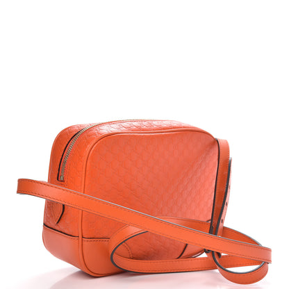 Gucci Soft Microguccissima Mini Bree Messenger Bag Sun Orange 4 of 11