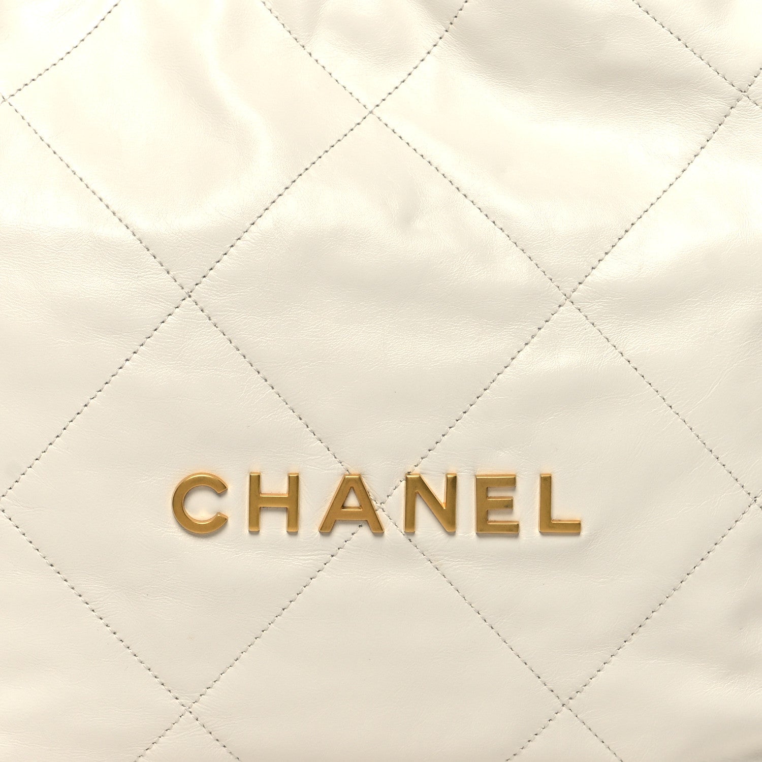 Chanel Shiny Calfskin Quilted Small Chanel 22 White 10 of 12
