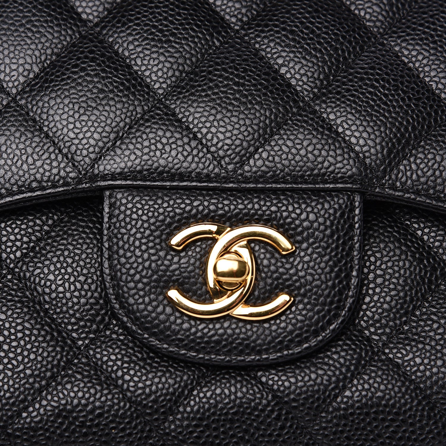 Chanel Caviar Quilted Jumbo Double Flap Black 10 of 10
