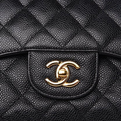 Chanel Caviar Quilted Jumbo Double Flap Black 10 of 10