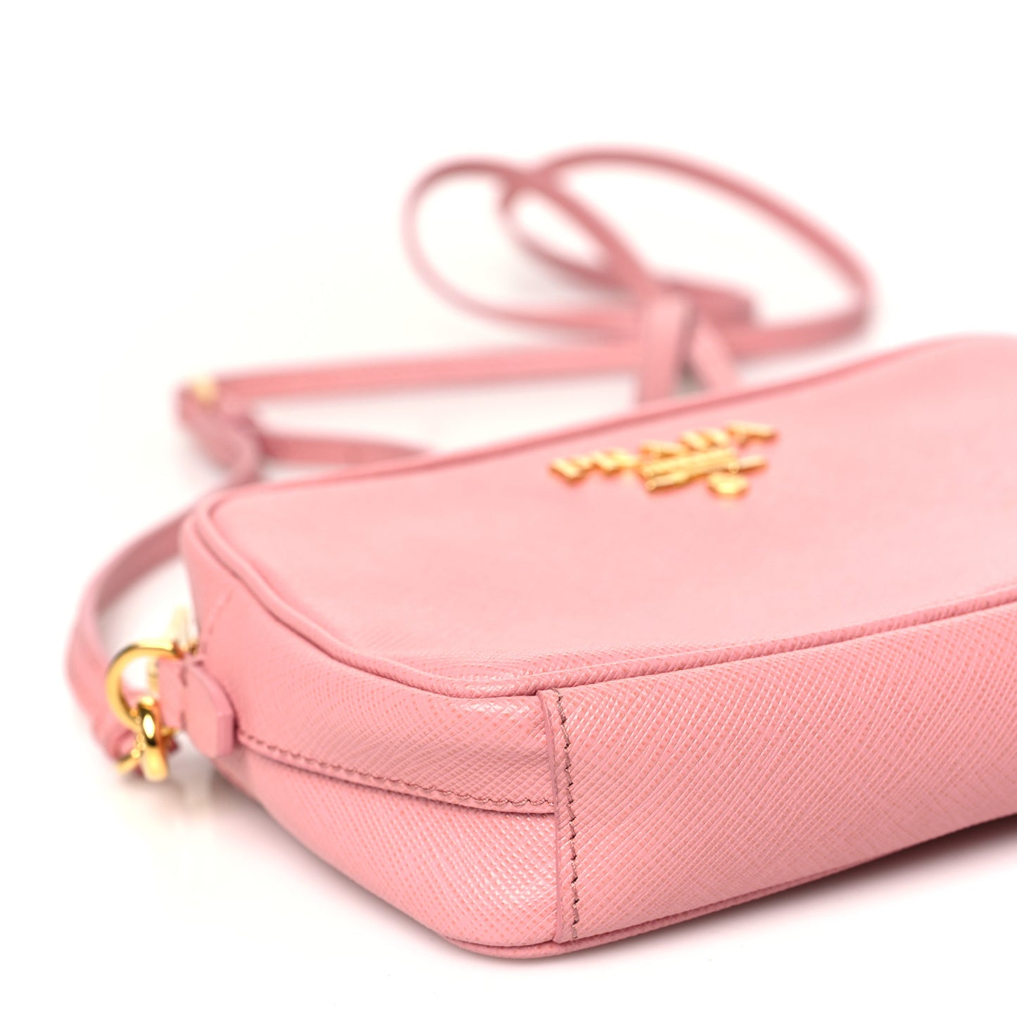 Saffiano Lux Small Camera Crossbody Bag Petalo