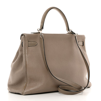 Hermes Taurillon Clemence Kelly Retourne 35 Etoupe 2 of 27