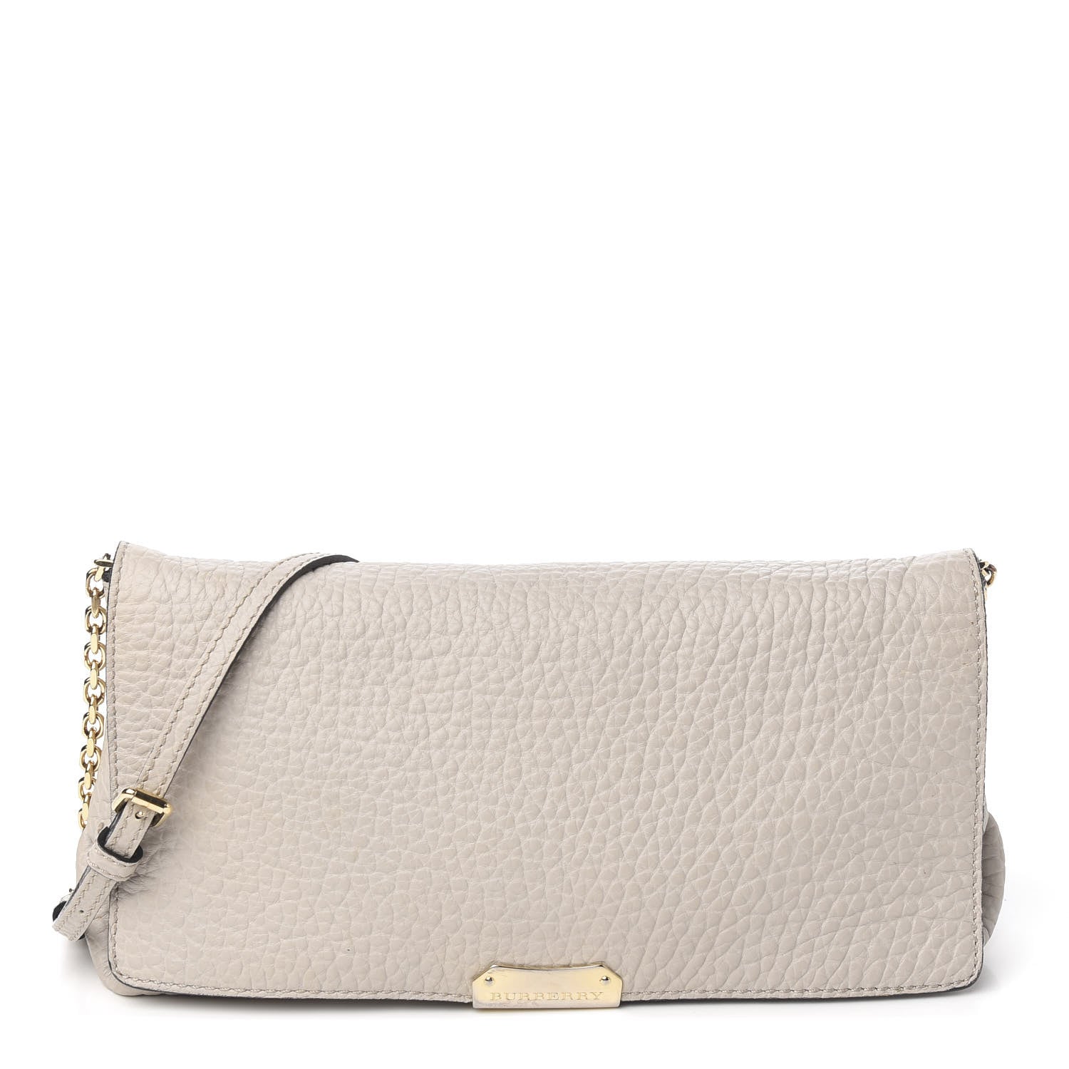 Burberry Signature Grain Medium Mildenhall Crossbody Bag Stone White 1 of 11