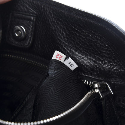 Prada Vitello Daino Tote Black 9 of 11