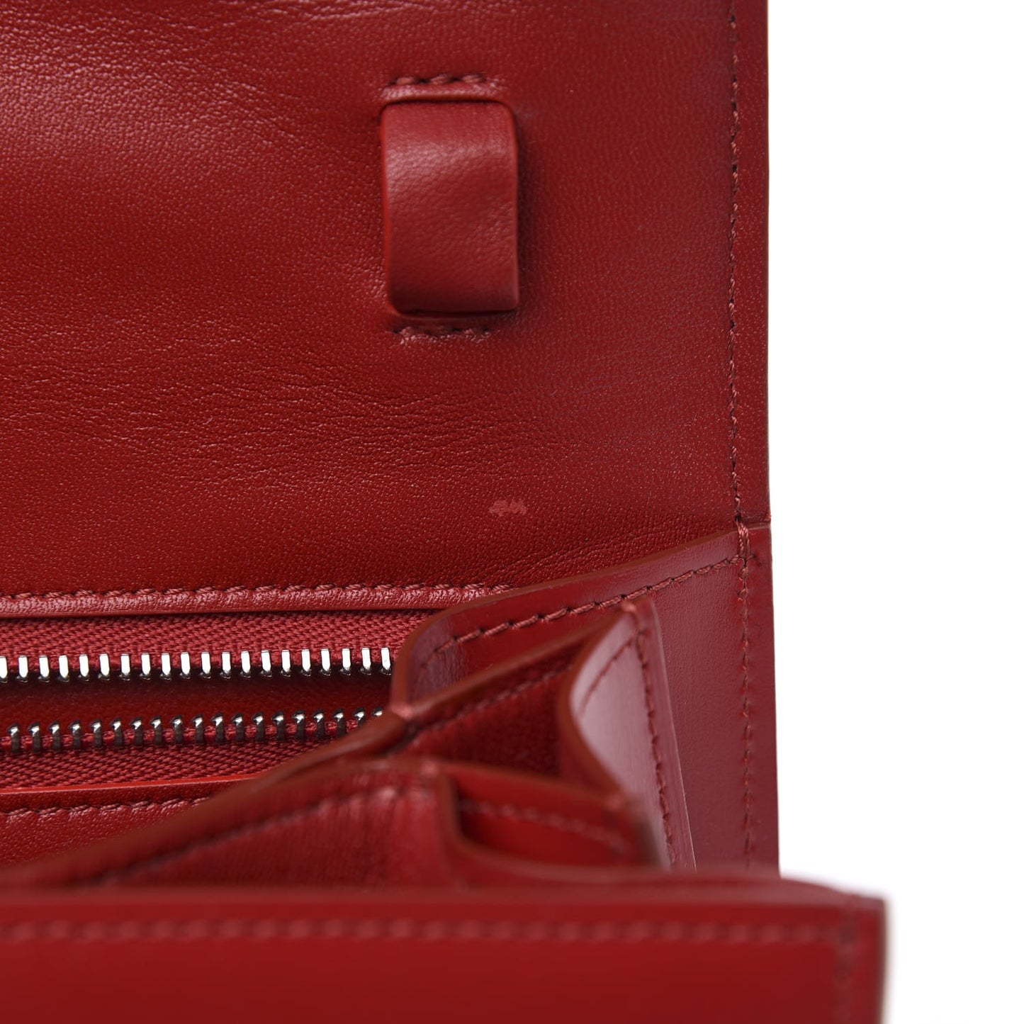 Box Calfskin Small Classic Box Flap Bag Red