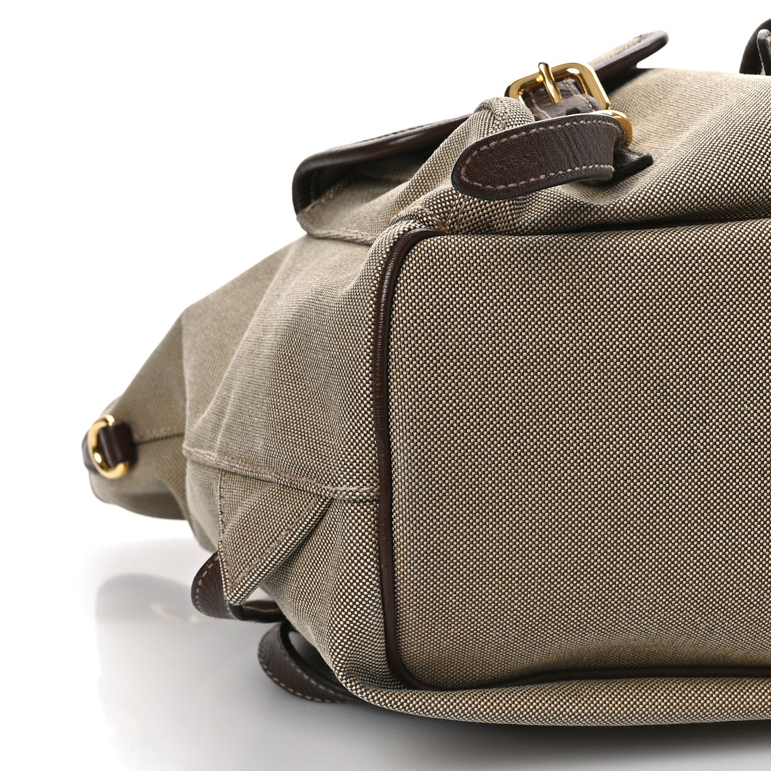 Prada Jacquard Logo Rucksack Backpack Corda Bruciato 7 of 8
