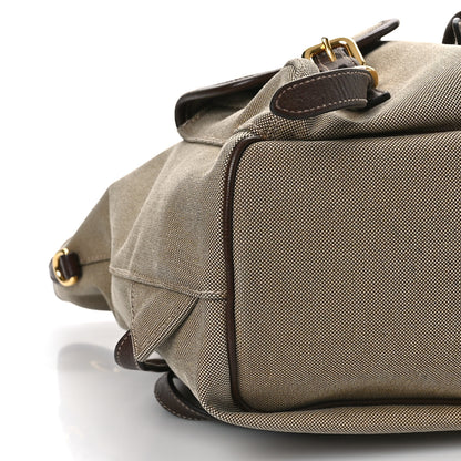 Prada Jacquard Logo Rucksack Backpack Corda Bruciato 7 of 8