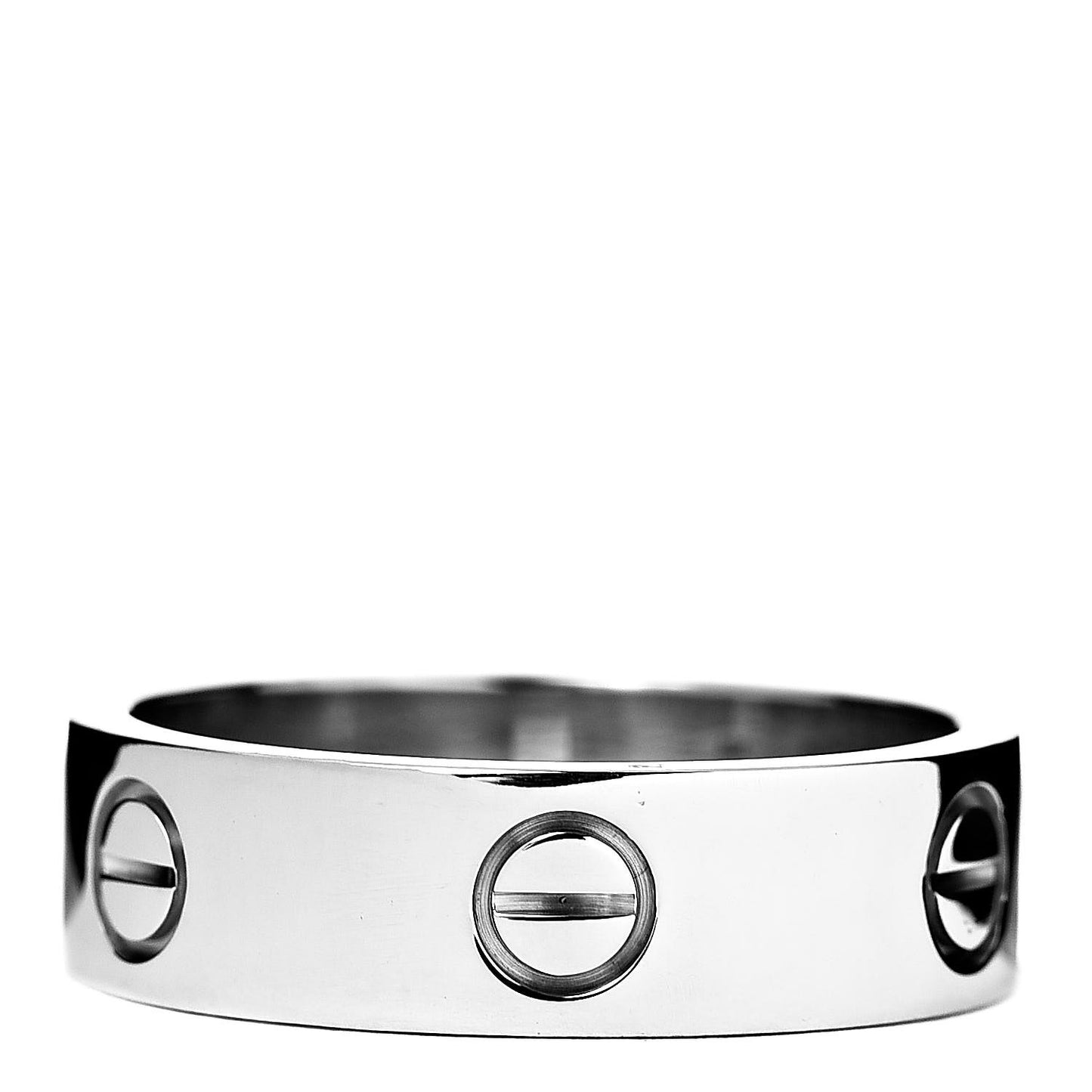 18K White Gold 5.5mm LOVE Ring 59 8.75