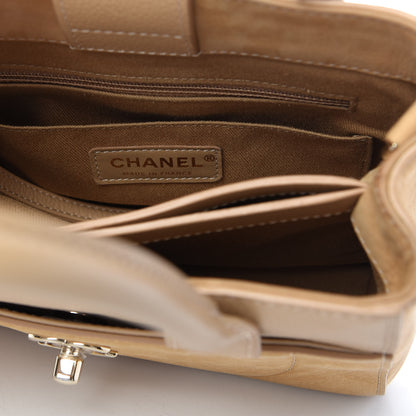 Chanel Nubuck Grained Calfskin Mini Neo Executive Shopper Tote Beige 8 of 11