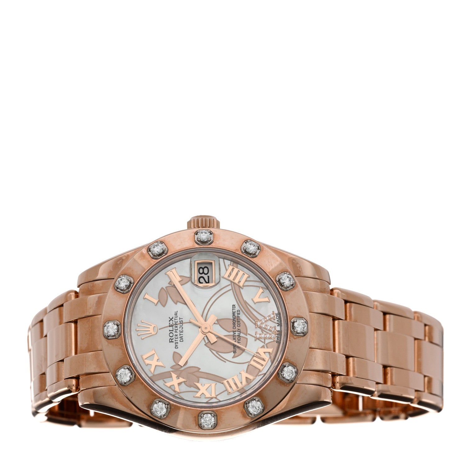 Rolex 18K Everose Gold Diamond Mother of Pearl 34mm Pearlmaster Datejust Watch Goldust Dream 81315 2 of 5