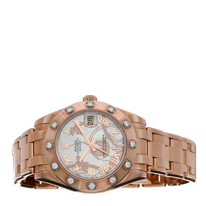 Rolex 18K Everose Gold Diamond Mother of Pearl 34mm Pearlmaster Datejust Watch Goldust Dream 81315 2 of 5