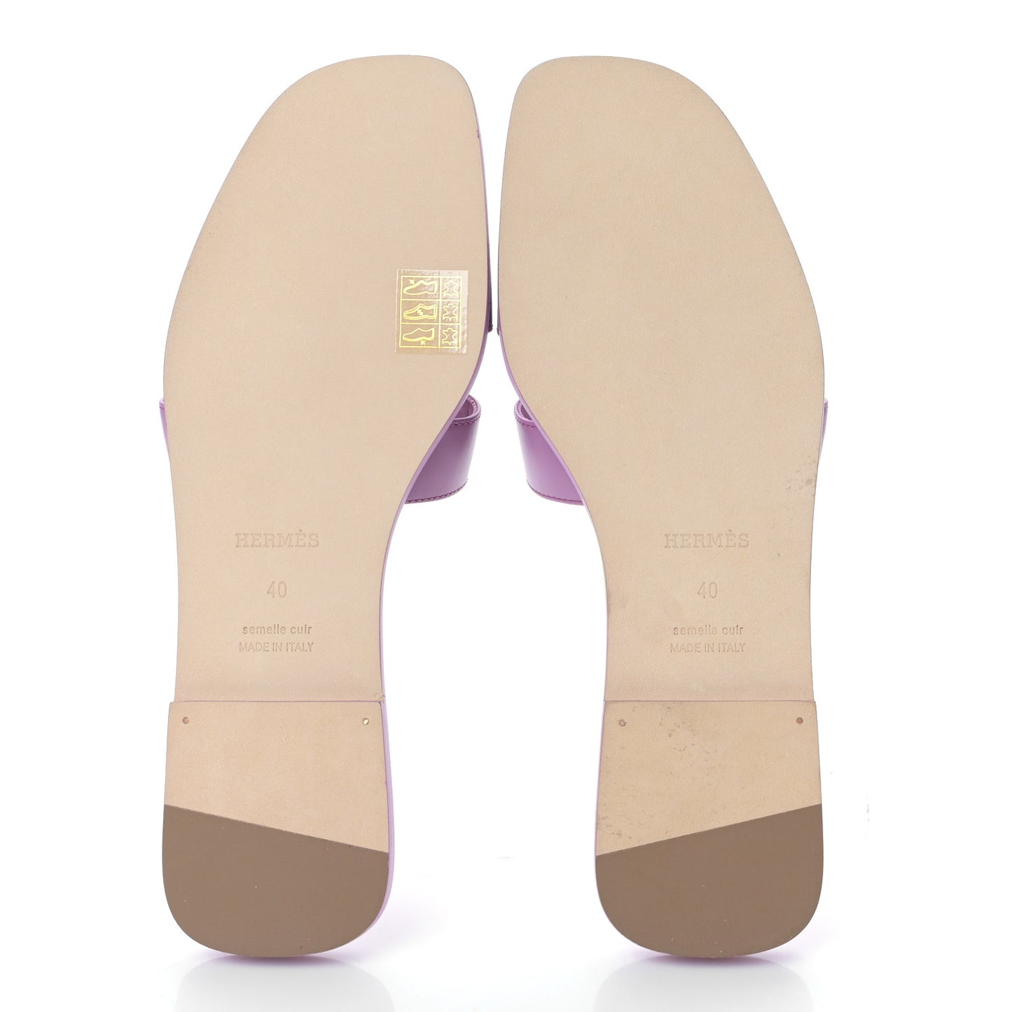 Calfskin Oran Sandals 40 Bruyère