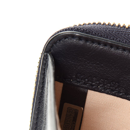 Chloe Calfskin Logo Vick Zip Card Case Full Blue 6 of 7