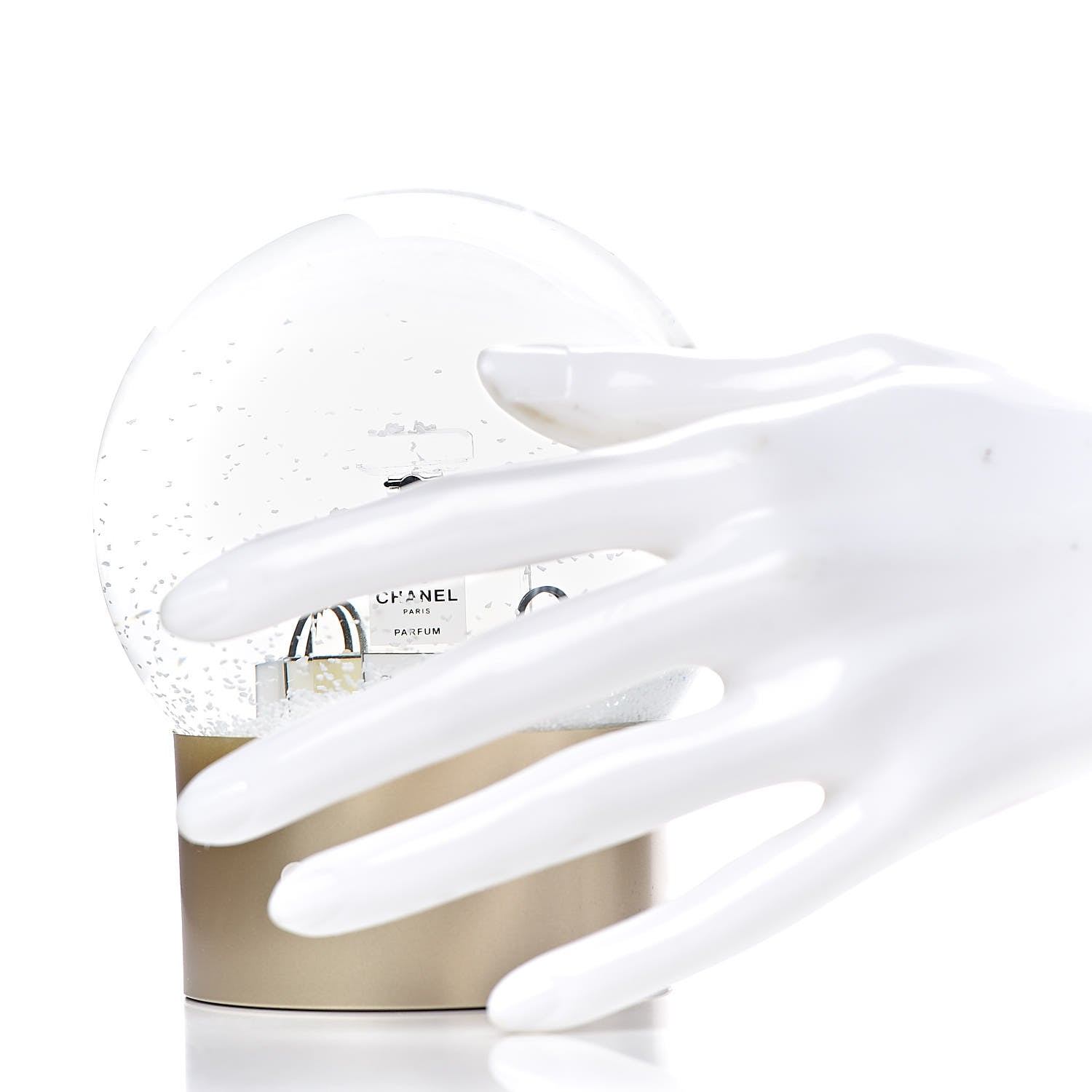 Chanel Glass N°5 Perfume Bottle Snow Globe 2 of 4