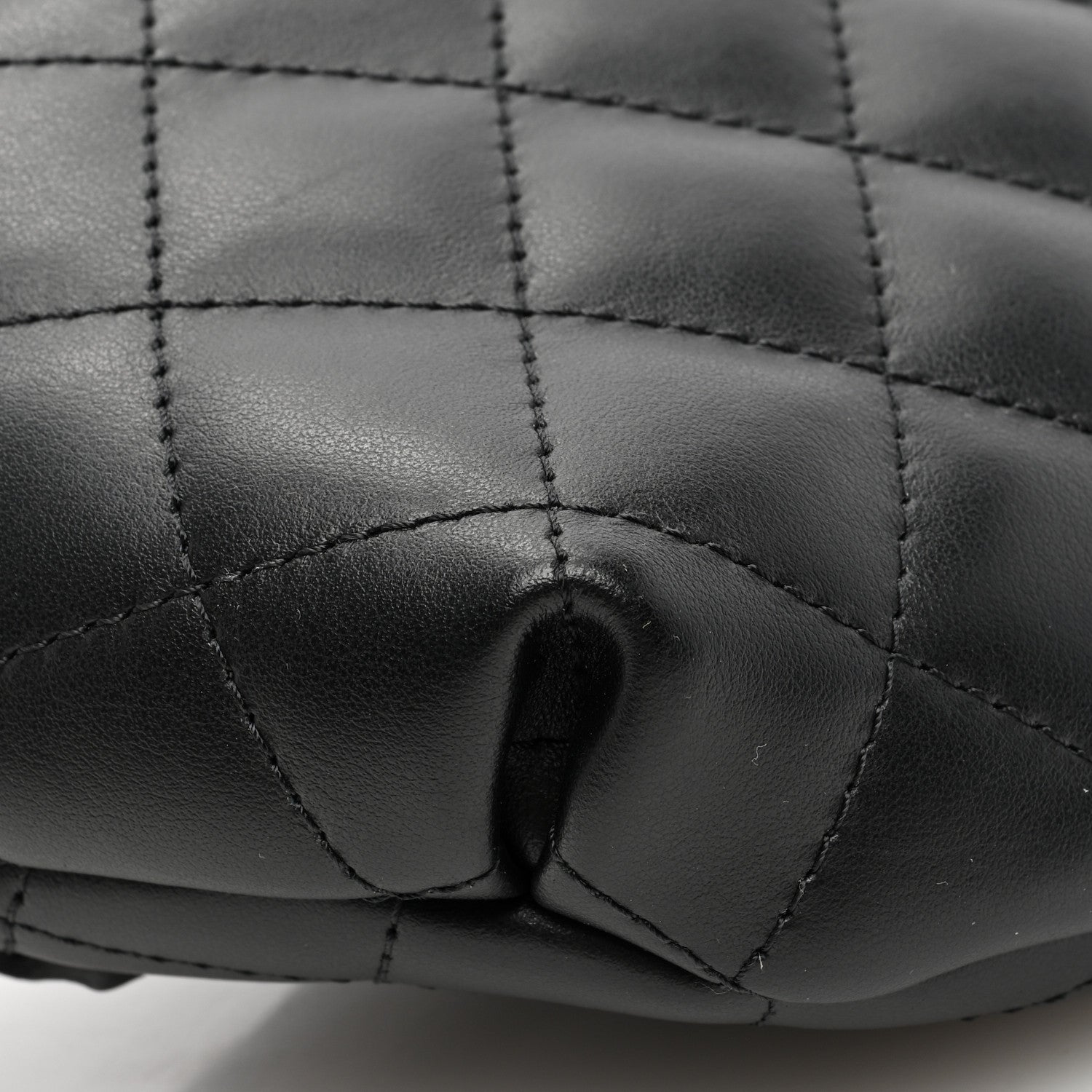 Chanel Lambskin Quilted Waist Belt Bag Black 9 of 10