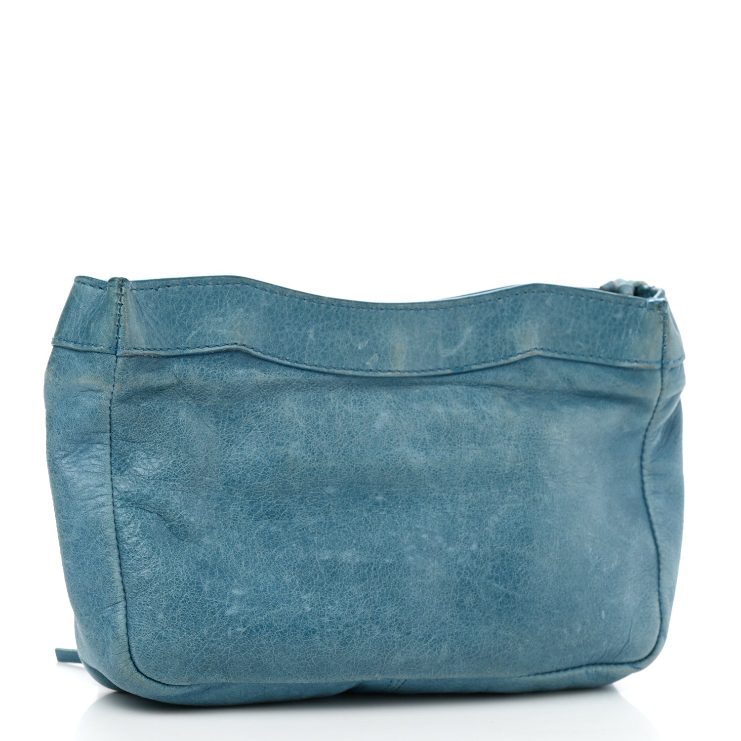 Balenciaga Chevre Porte Toilette Makeup Clutch Cyclade 3 of 12