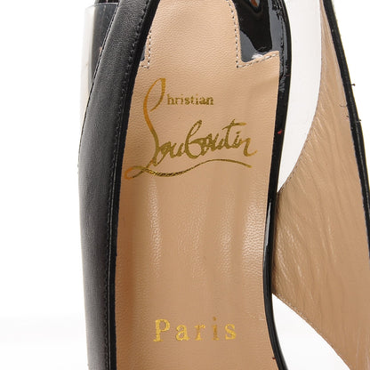 Christian Louboutin Patent Suede Calfskin Air Chance 100 Pumps 36 Black 7 of 7